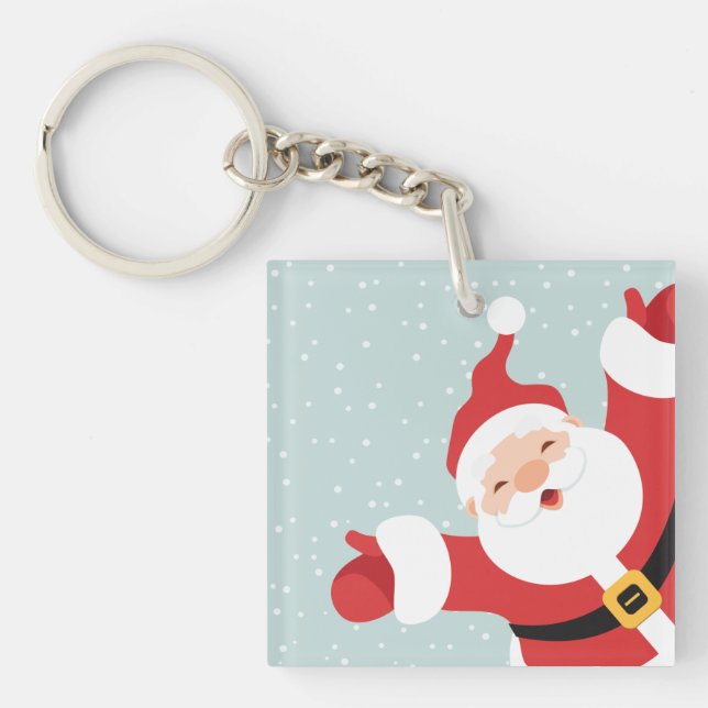 Porte-clefs Joyeux Noël joyeux Père Noël | PORTE - CLÉ (Devant)