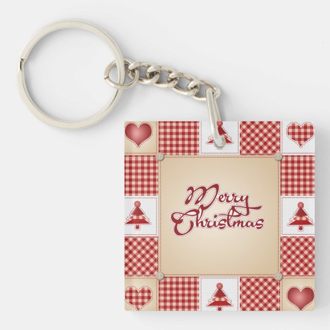 Porte-clefs Joyeux Noël Porte - clé acrylique (Devant)