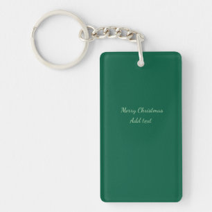 Porte-clefs Joyeux Noël vert plaine solo arrière - plan vacanc