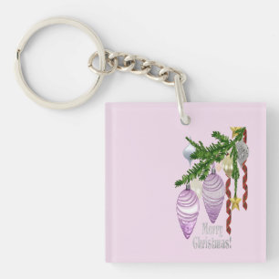 Porte-clefs Joyeux ornements de Noël :