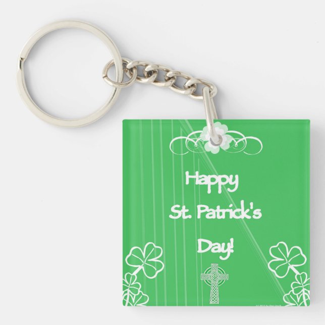 Porte-clefs Joyeux Porte - clé de la Saint Patrick (Devant)