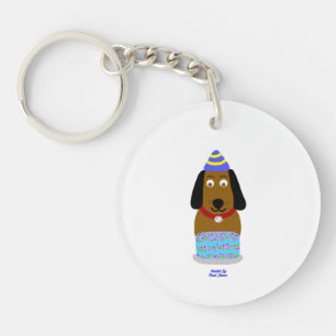 Porte-clefs Joyeux Porte - clé de ronde de la Coupe d'annivers