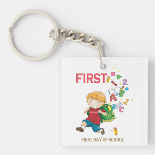 Porte-clefs Joyeux premier jour d'école Retour à l'école bébé