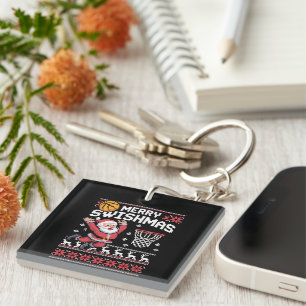 Porte-clefs Joyeux Swishmas Basket Noël Moche Xmas