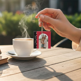 Porte-clefs Joyeux Valentines jour moderne simple photo romant