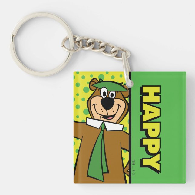 Porte-clefs Joyeux Yogi Bear (Devant)