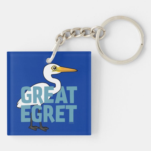 Porte-clefs Jumbo Great Egret (Dos)