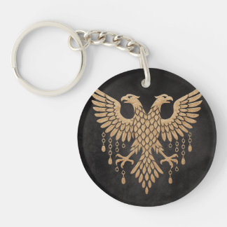 Porte-clefs Jumeau Doré Corbeau Mythologie Nordique Noir