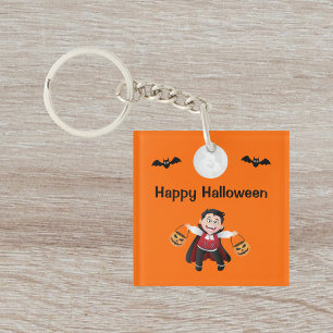 Porte-clefs Jumping orange coloré Halloween Kids Party