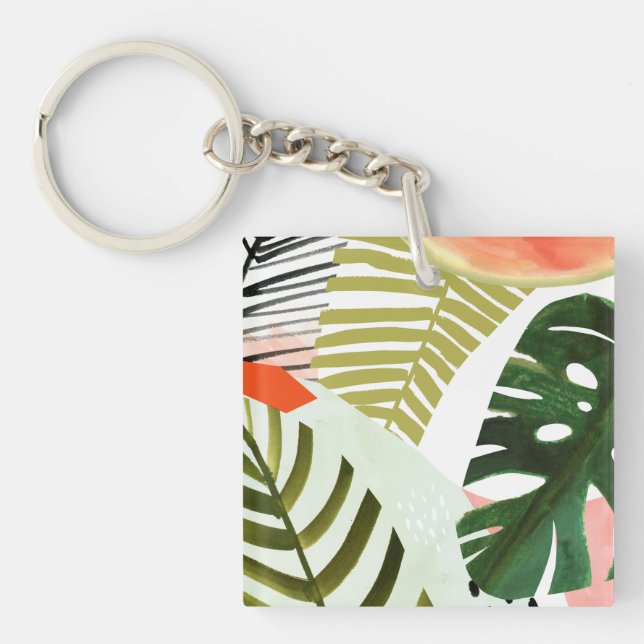 Porte-clefs Jungle battre la végétation tropicale (Devant)