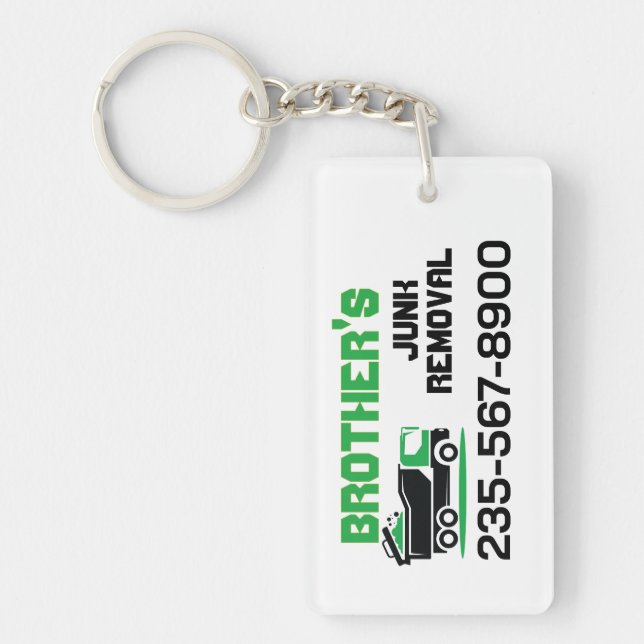 Porte-clefs Junk Removal Service (Devant)