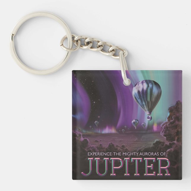 Porte-clefs Jupiter Travel by Hot Air Balloon Bighty Aurora (Devant)