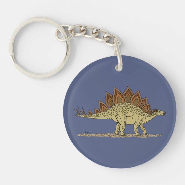 Porte-clefs Jurassique Dinosaure Stegosaurus (Devant)