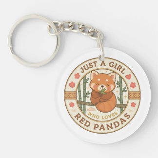 Porte-clefs Just A Girl Who Loves Red Pandas - Keychain