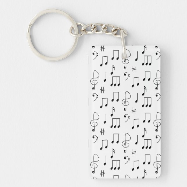 Porte-clefs Juste Noté Blanc (Devant)