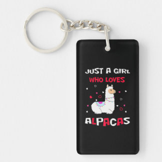 Porte-clefs Juste Une Fille Qui Aime Alpacas Alpaca