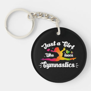 Porte-clefs Juste une fille qui aime la gymnastique