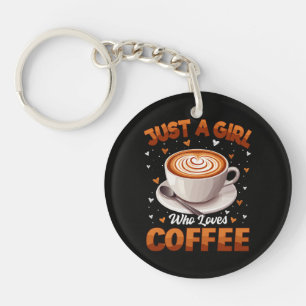 Porte-clefs Juste Une Fille Qui Aime Le Café