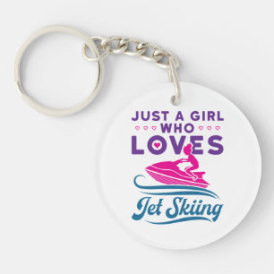 Porte-clefs Juste une fille qui aime le Jet Ski PWC