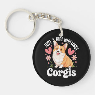 Porte-clefs Juste une fille qui aime les Corgis