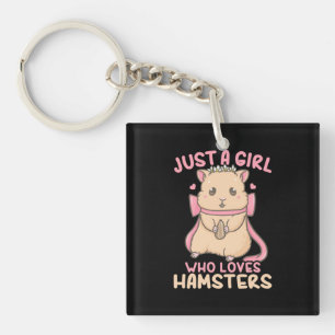 Porte-clefs Juste Une Fille Qui Aime Les Hamsters