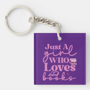 Porte-clefs Juste une fille qui aime les livres