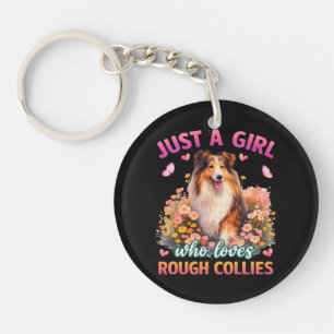Porte-clefs Juste une fille qui aime les Rough Collies