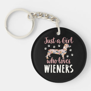 Porte-clefs Juste une fille qui aime les Wieners