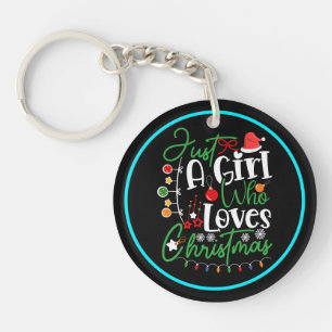 Porte-clefs Juste Une Fille Qui Aime Noël