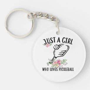 Porte-clefs Juste une fille qui aime Pickleball