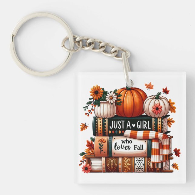 Porte-clefs Juste une fille qui aime tomber (Devant)