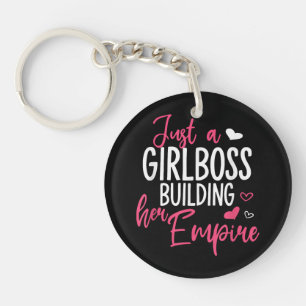 Porte-clefs Juste une patronne qui construit son empire femmes