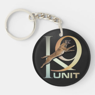 Porte-clefs K-9 unité - unité Malinois de chien policier