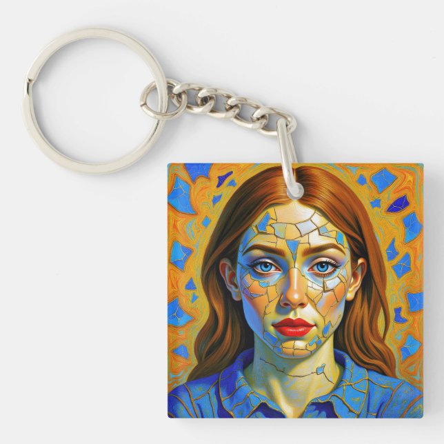 Porte-clefs « Kaela » - Motif d'un passé (Devant)