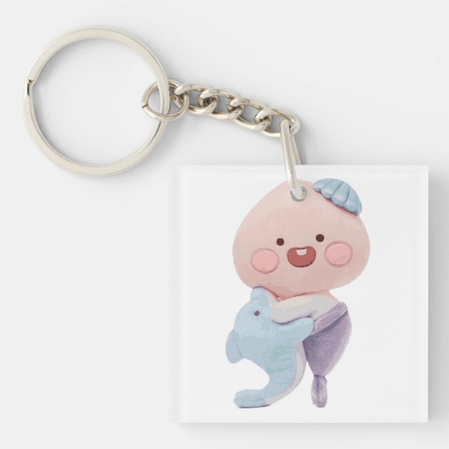 Porte-clefs KaKao Friends - Mermaid Apeach (Devant)