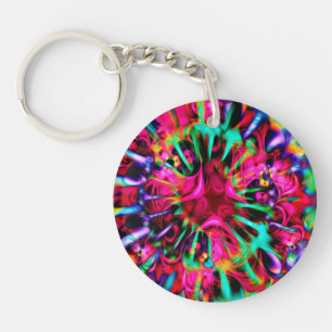 Porte-clefs Kaléidoscope Apophysis Fractal Art - I