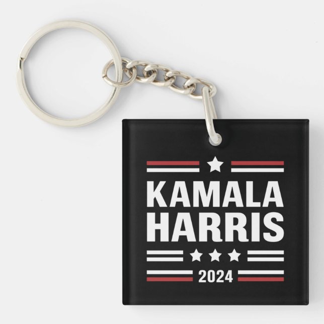 Porte-clefs Kamala Harris pour le peuple 2024 Président (Devant)