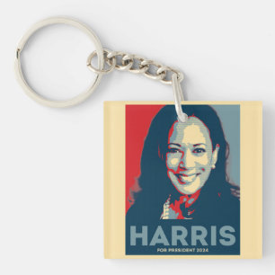 Porte-clefs Kamala Harris pour le président 2024 - Hope