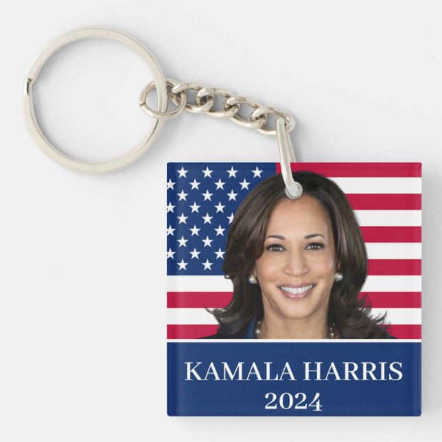 Porte-clefs Kamala Harris Pour Président 2024 (Devant)