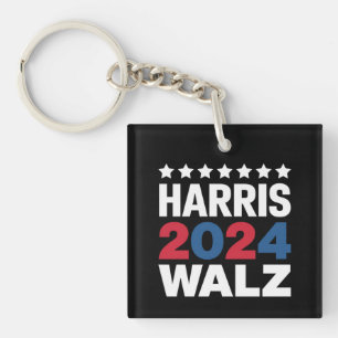 Porte-clefs Kamala Harris Walz Président Vice-Président 