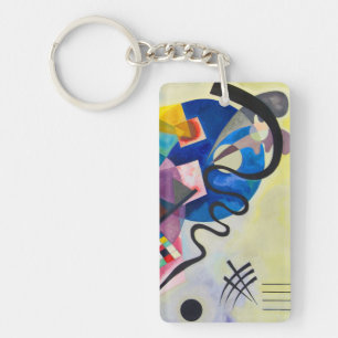 Porte-clefs Kandinsky jaune-rouge-bleu