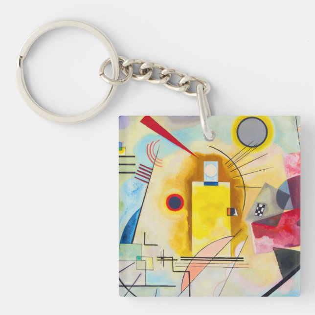 Porte-clefs Kandinsky jaune-rouge-bleu (Devant)