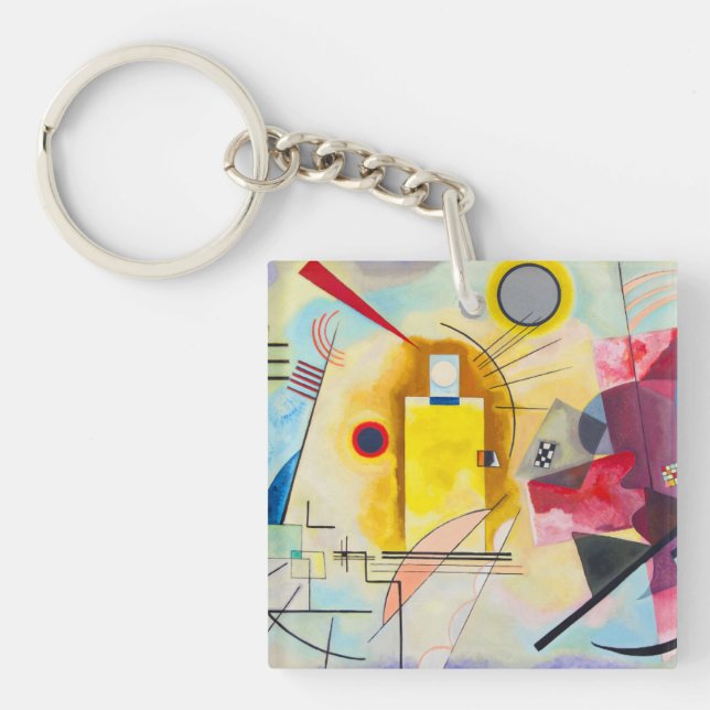 Porte-clefs Kandinsky jaune-rouge-bleu (Devant)