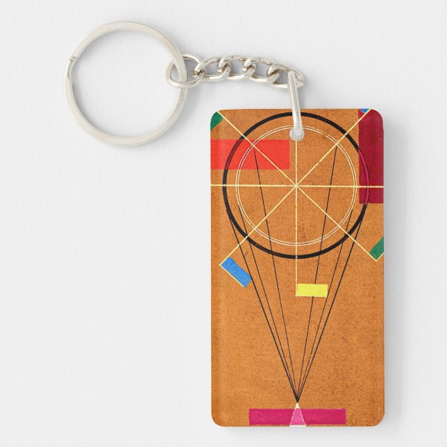 Porte-clefs Kandinsky - Jolly, peinture abstraite (Devant)