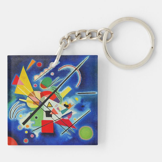 Porte-clefs Kandinsky - Peinture Bleue, (Dos)