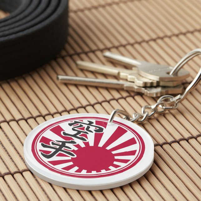 Porte-clefs Karate Kanji Rising Sun (Créateur téléchargé)
