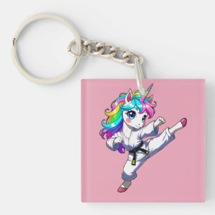 Porte-clefs Karate unicorn 
