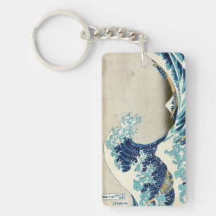 Porte-clefs Katsushika Hokusai - La Grande vague au large de K