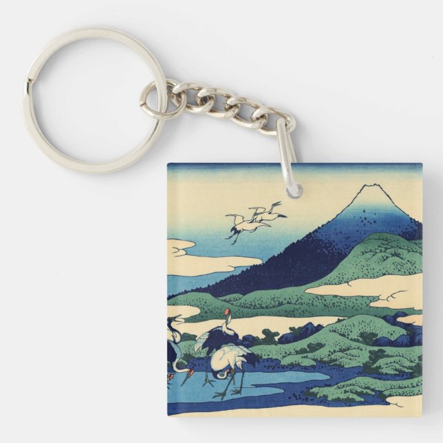 Porte-clefs Katsushika Hokusai - Umegawa dans la province de S (Devant)