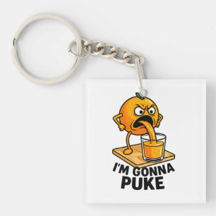 Porte-clefs Kawaii Fruit Funny Jus d'orange